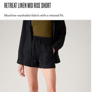 Athleta linen shorts